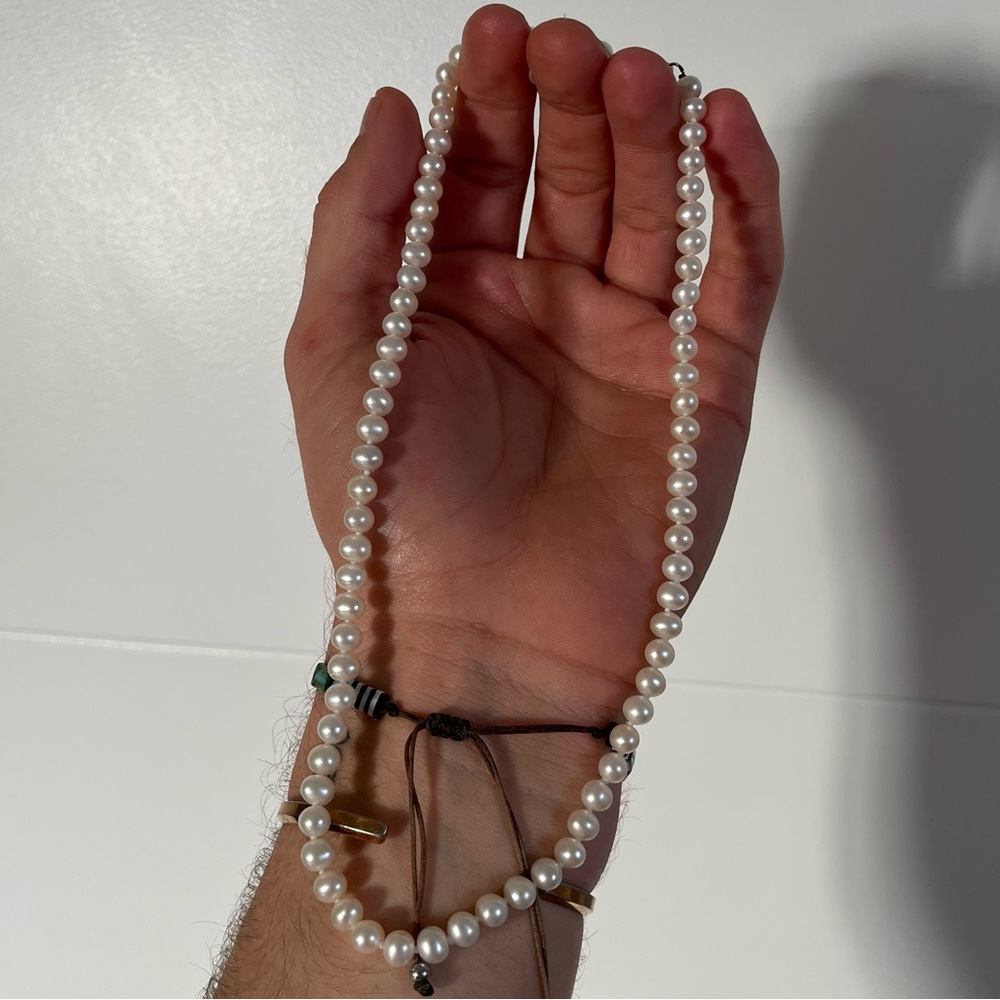 Pearl Necklace with Clip